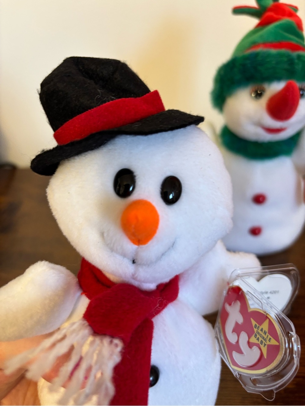 Snowball and Snowgirl beanie babies - Picture 13 of 15